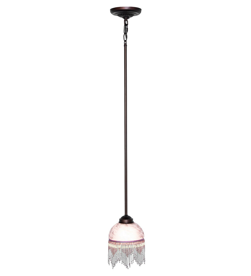 Meyda Tiffany 265577 One Light Mini Pendant, Mahogany Bronze