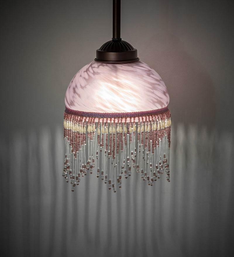 Meyda Tiffany 265577 One Light Mini Pendant, Mahogany Bronze