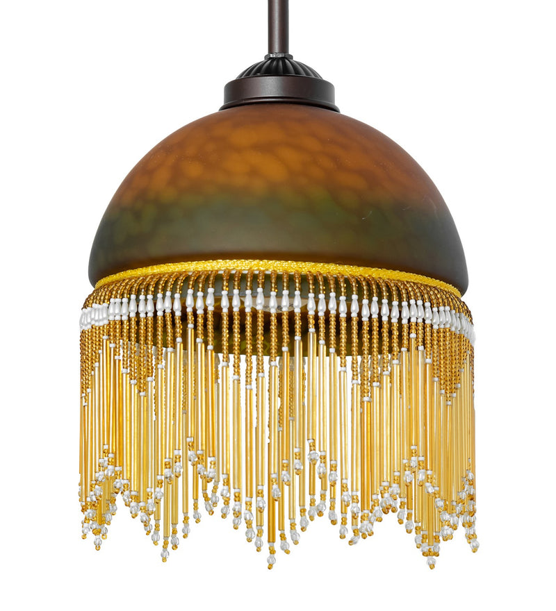Meyda Tiffany 265579 One Light Mini Pendant, Mahogany Bronze