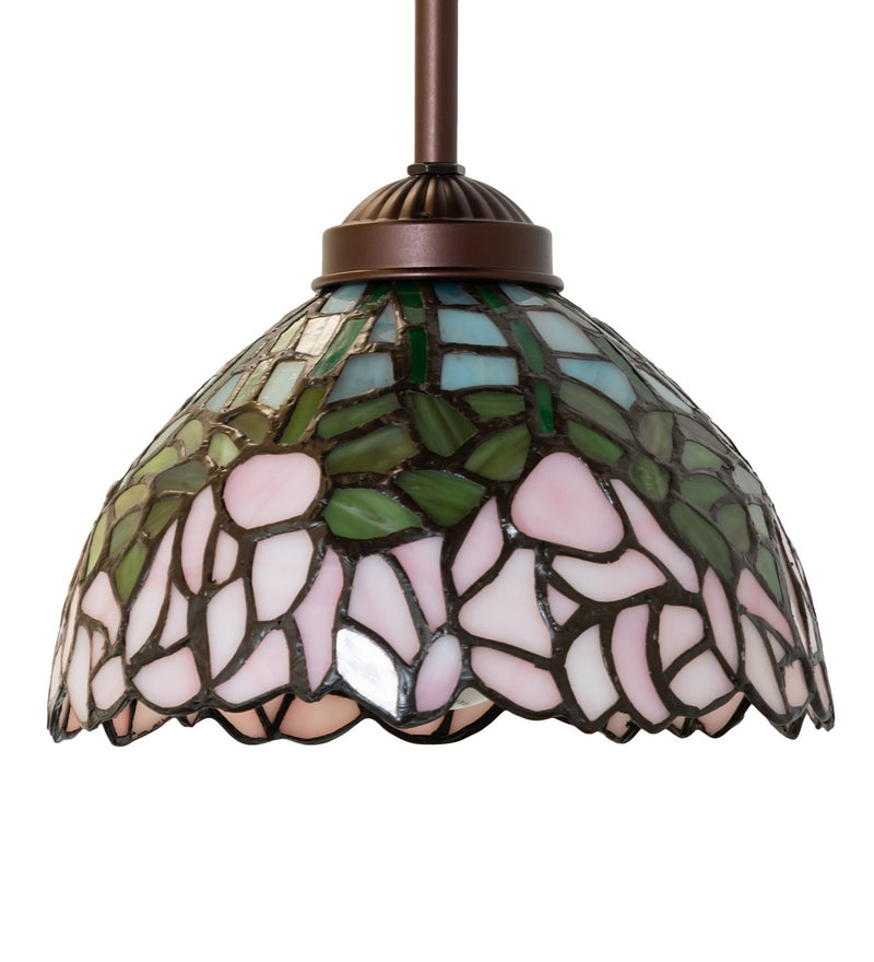 Meyda Tiffany 265580 One Light Mini Pendant, Mahogany Bronze