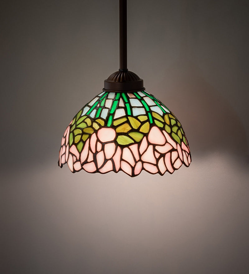 Meyda Tiffany 265580 One Light Mini Pendant, Mahogany Bronze