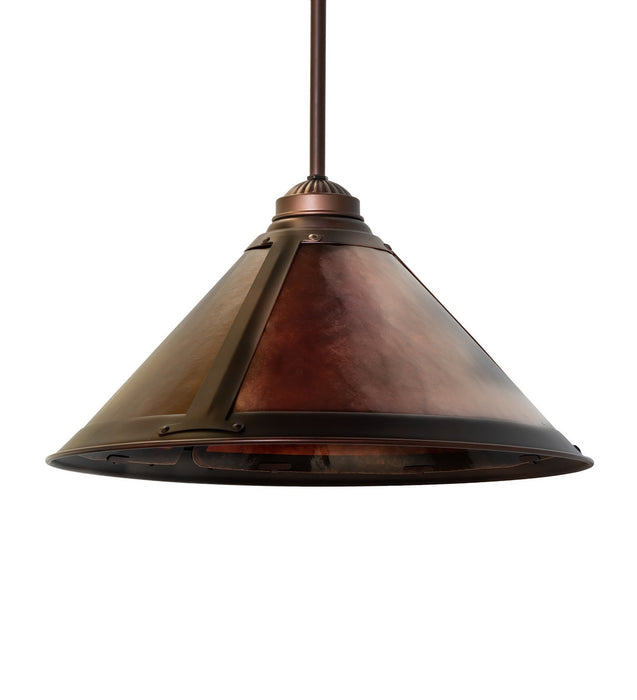 Meyda Tiffany 265771 One Light Pendant, Mahogany Bronze