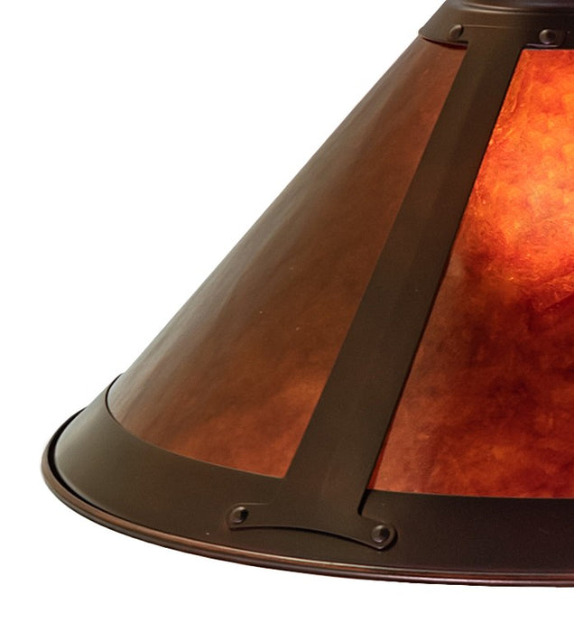 Meyda Tiffany 265771 One Light Pendant, Mahogany Bronze