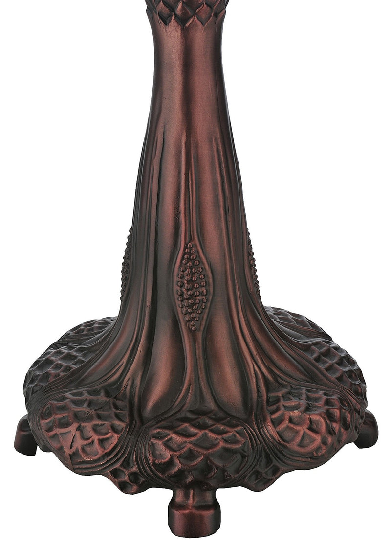 Meyda Tiffany 266004 Two Light Table Lamp, Mahogany Bronze