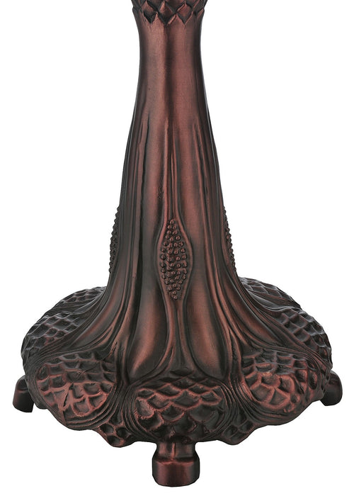 Meyda Tiffany 266004 Two Light Table Lamp, Mahogany Bronze