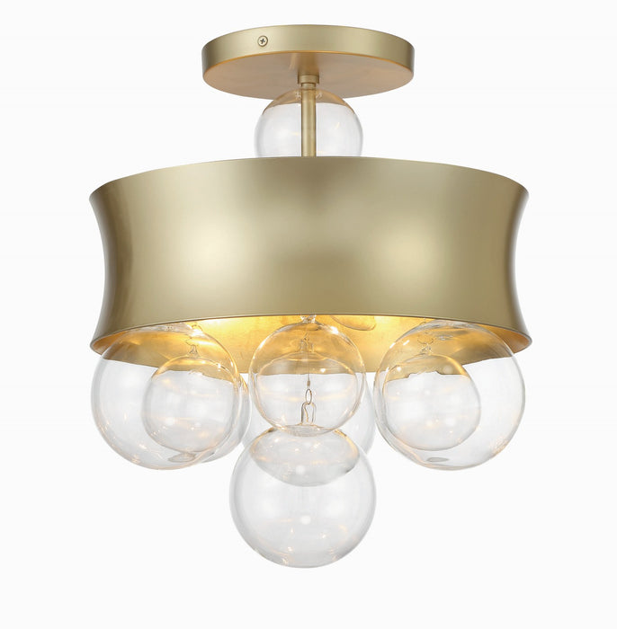 Minka-Lavery 5195-697 Three Light Convertible Pendant, Soft Gold