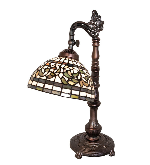 Meyda Tiffany 244789 One Light Table Lamp, Mahogany Bronze