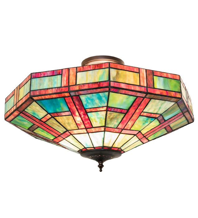 Meyda Tiffany 261297 Three Light Semi-Flushmount