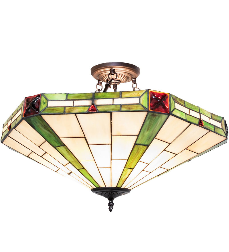 Meyda Tiffany 261298 Three Light Semi-Flushmount