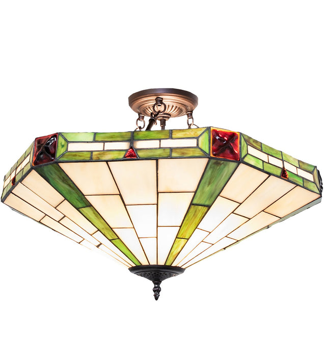 Meyda Tiffany 261298 Three Light Semi-Flushmount