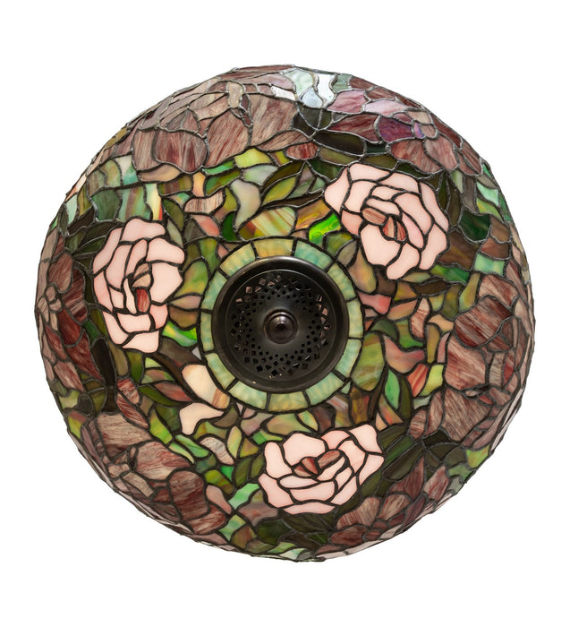 Meyda Tiffany 262137 Three Light Semi-Flushmount, Mahogany Bronze