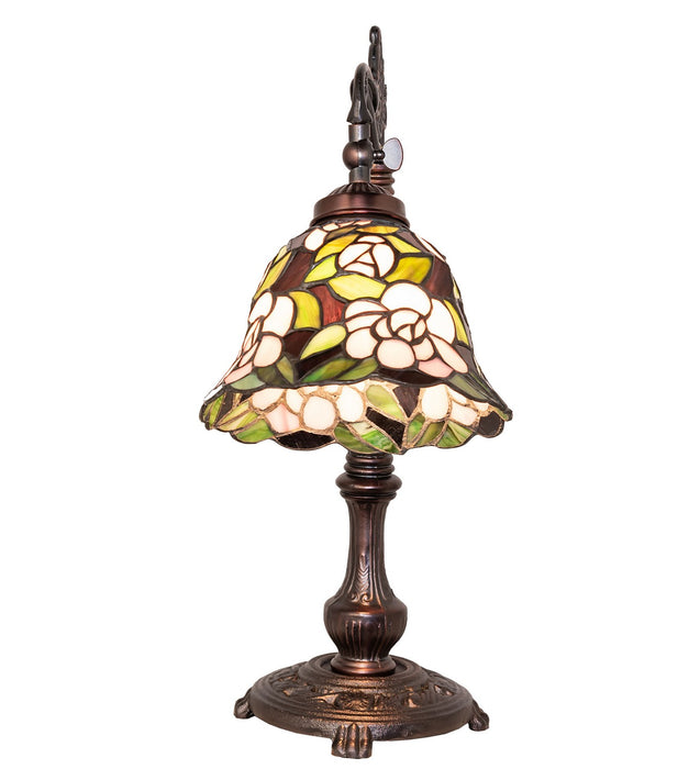 Meyda Tiffany 65078 One Light Table Lamp, Mahogany Bronze