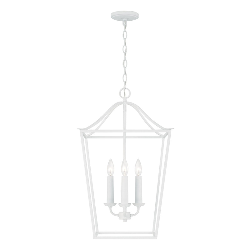 Capital Lighting 550641XW Four Light Pendant, Textured White