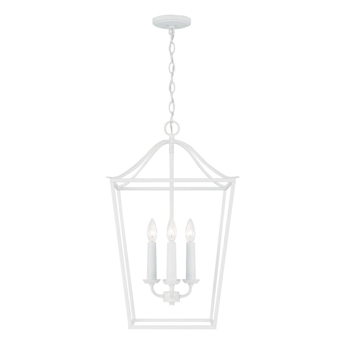 Capital Lighting 550641XW Four Light Pendant, Textured White