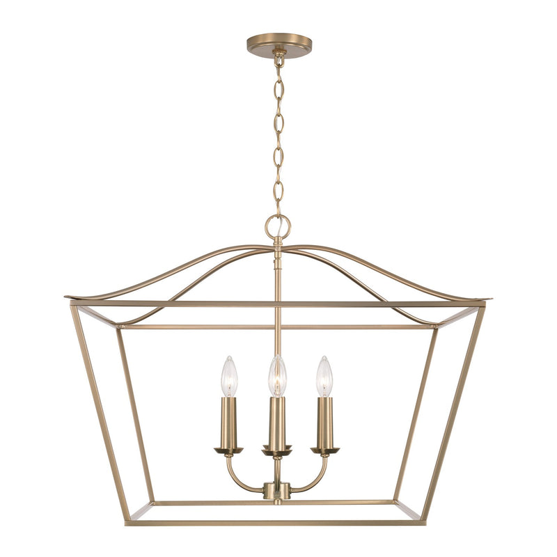 Capital Lighting 350641MA Four Light Pendant, Matte Brass