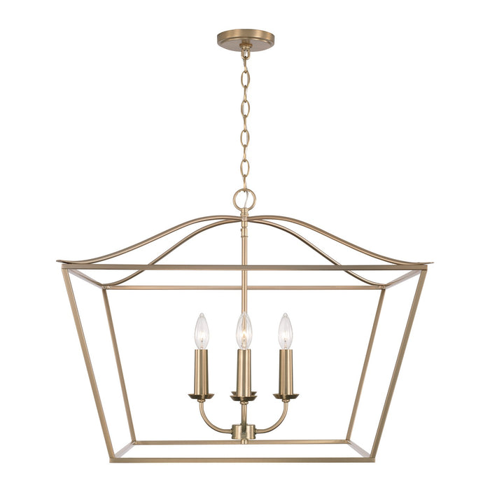 Capital Lighting 350641MA Four Light Pendant, Matte Brass
