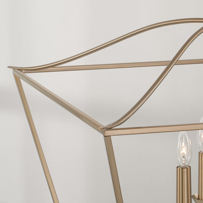 Capital Lighting 350641MA Four Light Pendant, Matte Brass