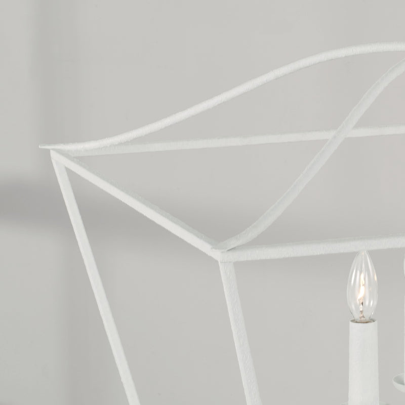 Capital Lighting 350641XW Four Light Pendant, Textured White