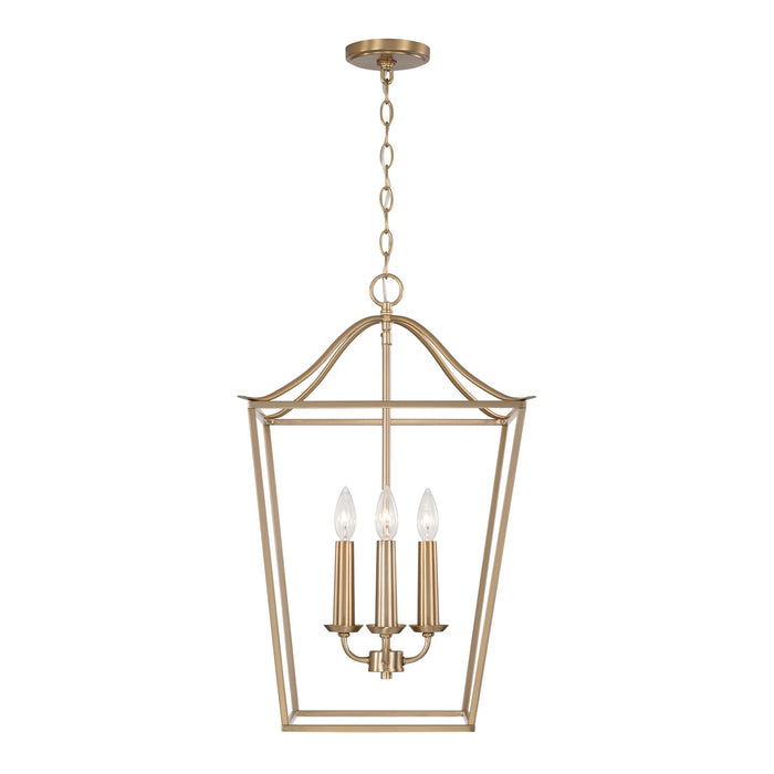 Capital Lighting 550641MA Four Light Foyer, Matte Brass