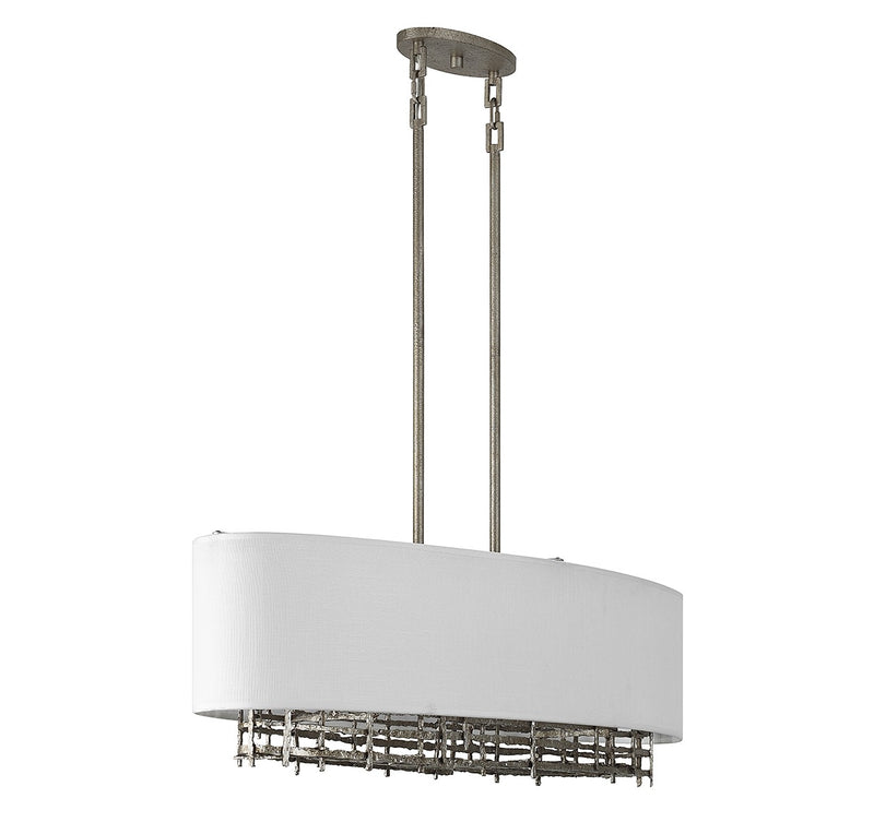 Savoy House 1-1065-4-10 Four Light Linear Chandelier, Campagne Luxe