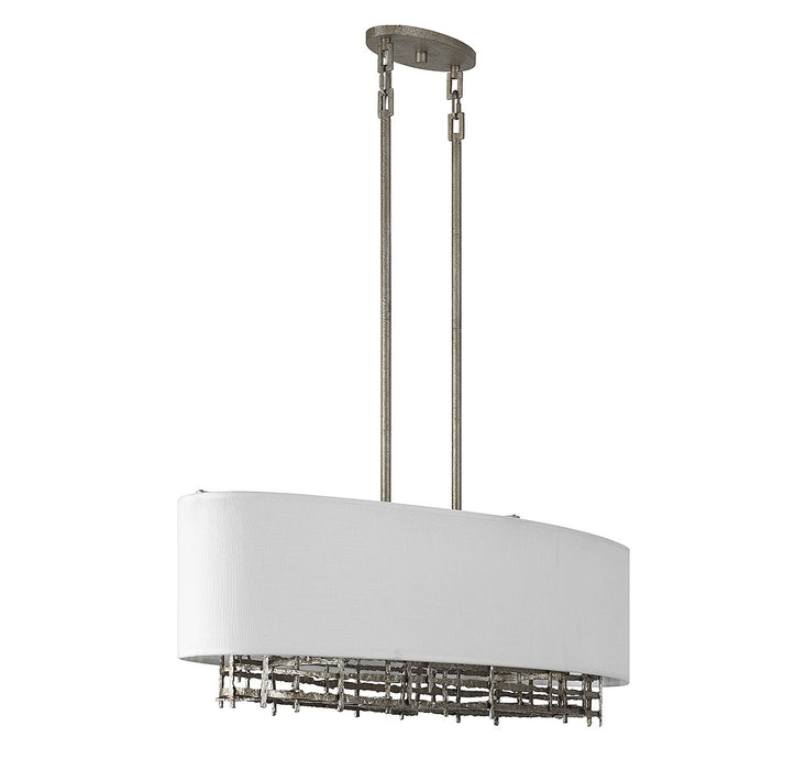 Savoy House 1-1065-4-10 Four Light Linear Chandelier, Campagne Luxe