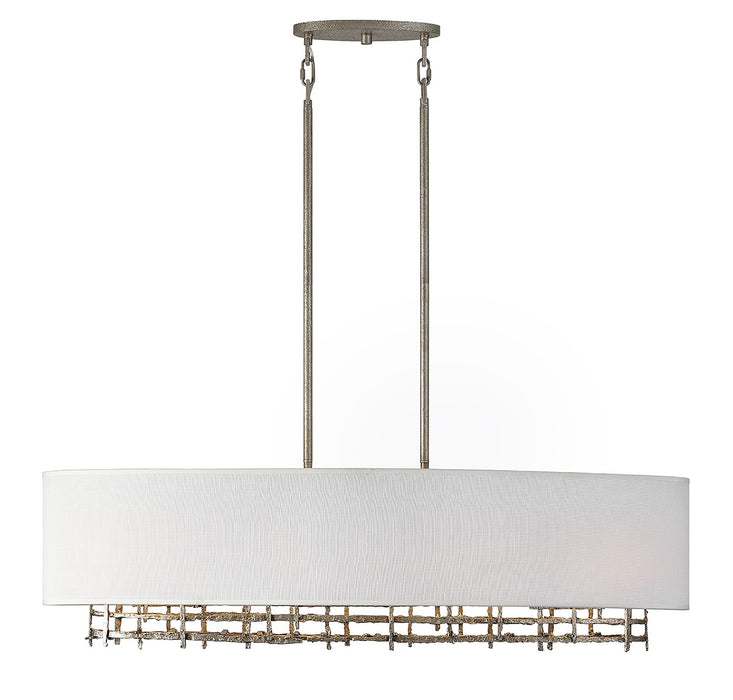 Savoy House 1-1065-4-10 Four Light Linear Chandelier, Campagne Luxe