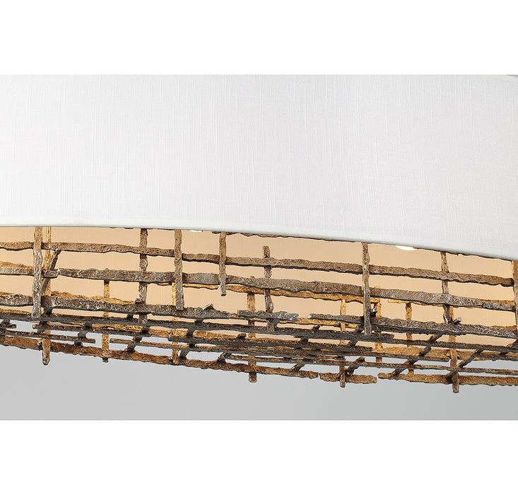 Savoy House 1-1065-4-10 Four Light Linear Chandelier, Campagne Luxe