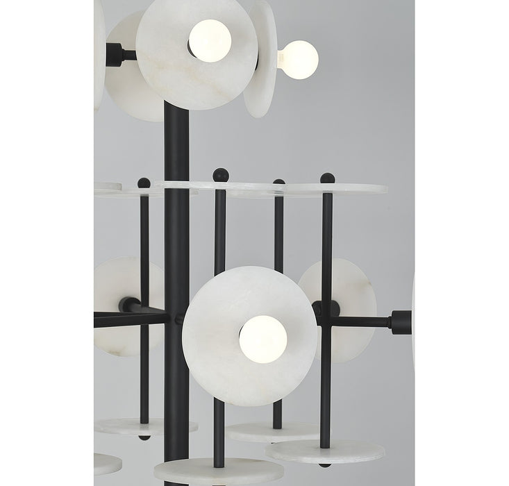Savoy House 1-1592-15-50 15 Light Chandelier, Black Cashmere