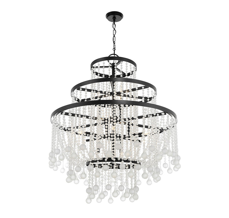 Savoy House 1-1868-15-89 15 Light Chandelier, Matte Black