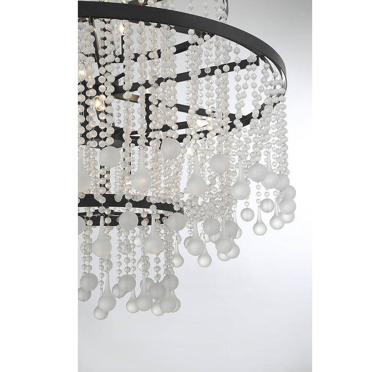 Savoy House 1-1868-15-89 15 Light Chandelier, Matte Black