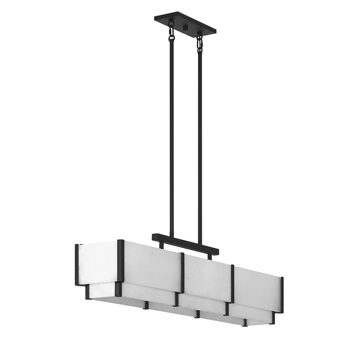Savoy House 1-2330-5-50 Five Light Linear Chandelier, Black Cashmere