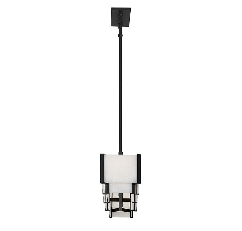 Savoy House 1-2330-5-50 Five Light Linear Chandelier, Black Cashmere