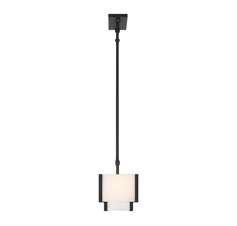 Savoy House 1-2332-8-50 Eight Light Linear Chandelier, Black Cashmere