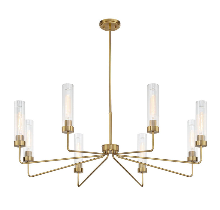 Savoy House 1-8860-8-322 Eight Light Chandelier, Warm Brass