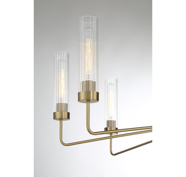 Savoy House 1-8860-8-322 Eight Light Chandelier, Warm Brass