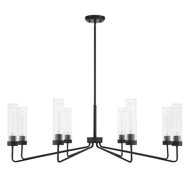 Savoy House 1-8860-8-89 Eight Light Chandelier, Matte Black