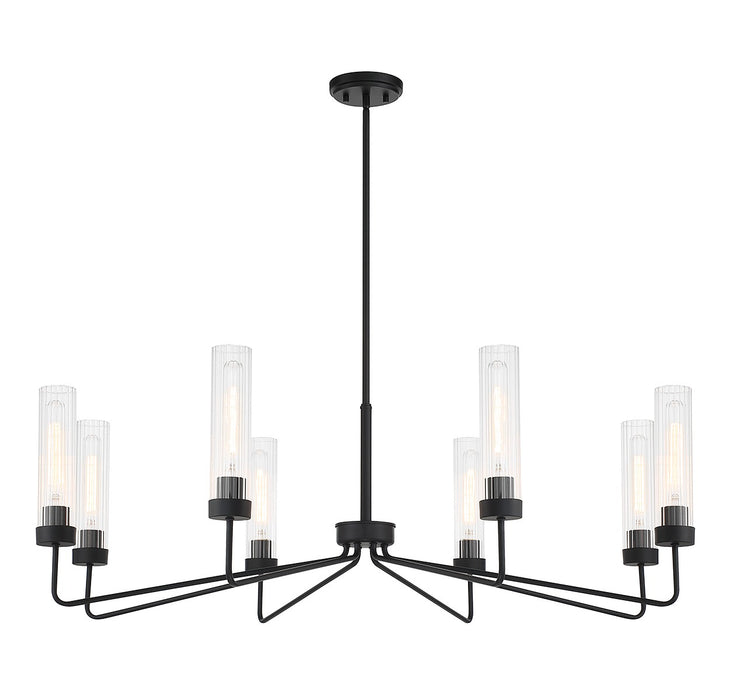 Savoy House 1-8860-8-89 Eight Light Chandelier, Matte Black