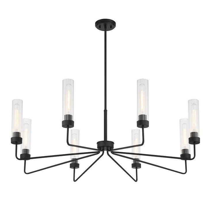 Savoy House 1-8860-8-89 Eight Light Chandelier, Matte Black
