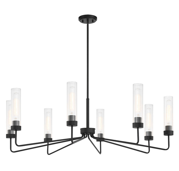 Savoy House 1-8860-8-89 Eight Light Chandelier, Matte Black