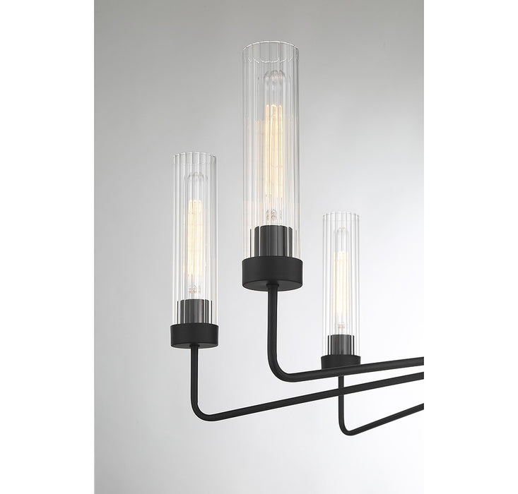 Savoy House 1-8860-8-89 Eight Light Chandelier, Matte Black