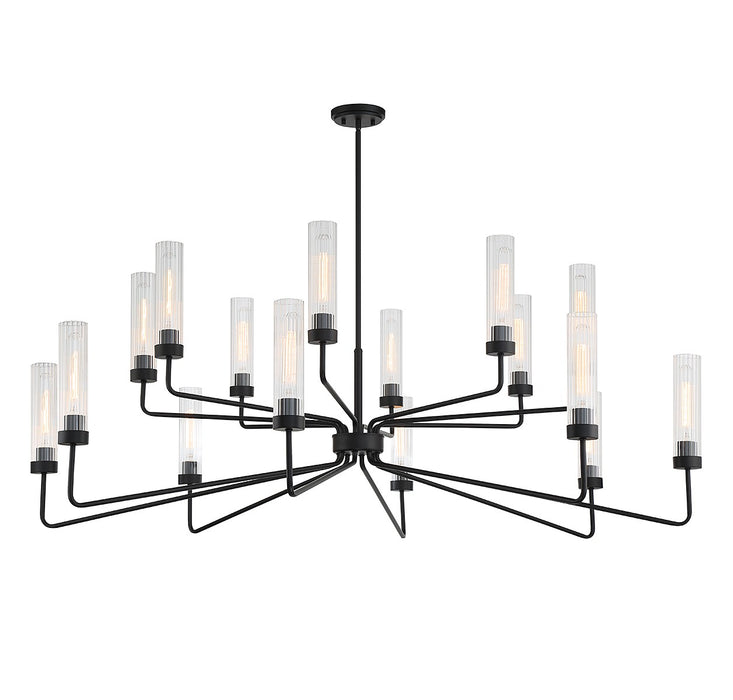 Savoy House 1-8862-16-89 16 Light Chandelier, Matte Black