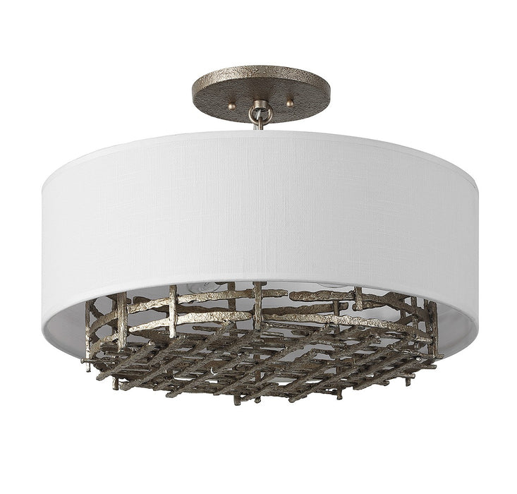Savoy House 6-1067-4-10 Four Light Convertible Semi-Flush or Pendant, Campagne Luxe