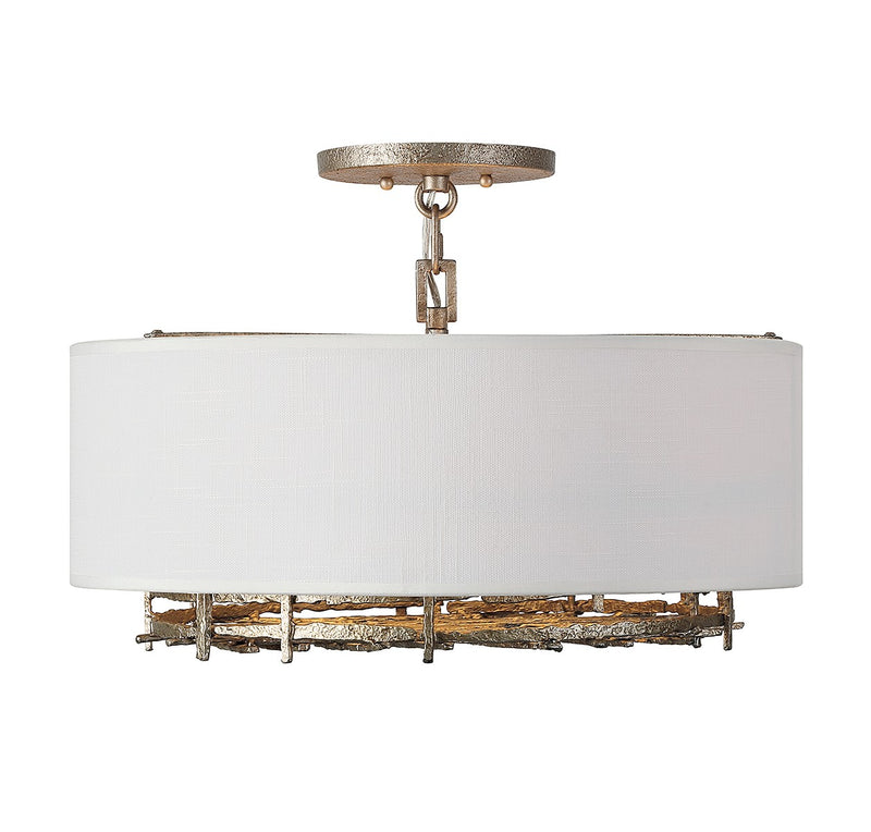 Savoy House 6-1067-4-10 Four Light Convertible Semi-Flush or Pendant, Campagne Luxe
