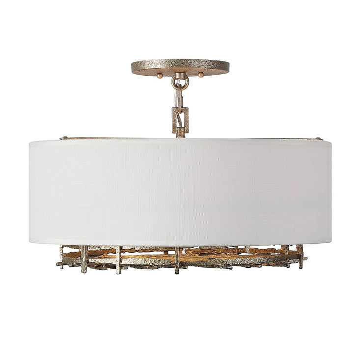Savoy House 6-1067-4-10 Four Light Convertible Semi-Flush or Pendant, Campagne Luxe
