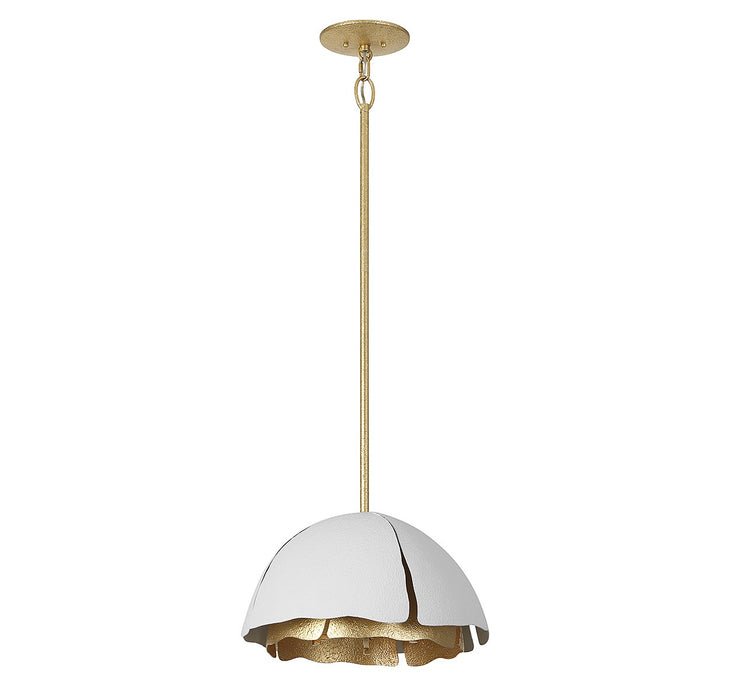Savoy House 7-1398-3-14 Three Light Pendant, Cavalier Gold with Royal White
