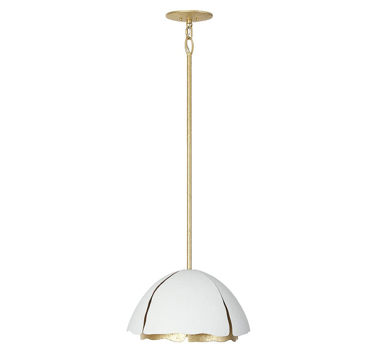 Savoy House 7-1398-3-14 Three Light Pendant, Cavalier Gold with Royal White