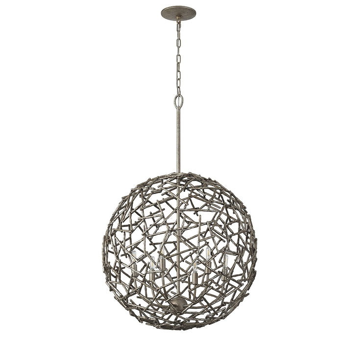 Savoy House 7-2244-6-10 Six Light Pendant, Campagne Luxe