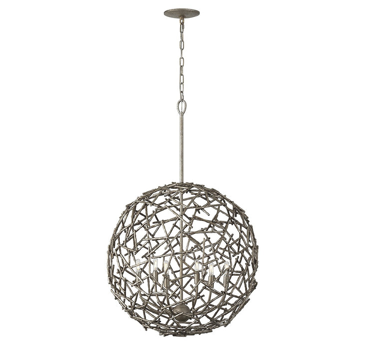 Savoy House 7-2244-6-10 Six Light Pendant, Campagne Luxe