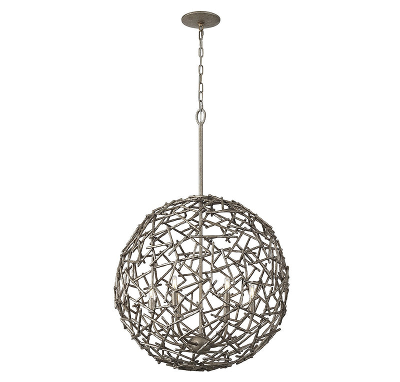 Savoy House 7-2244-6-10 Six Light Pendant, Campagne Luxe