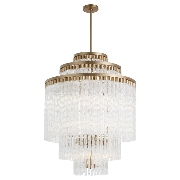 Cyan 11676 18 Light Chandelier, Aged Brass